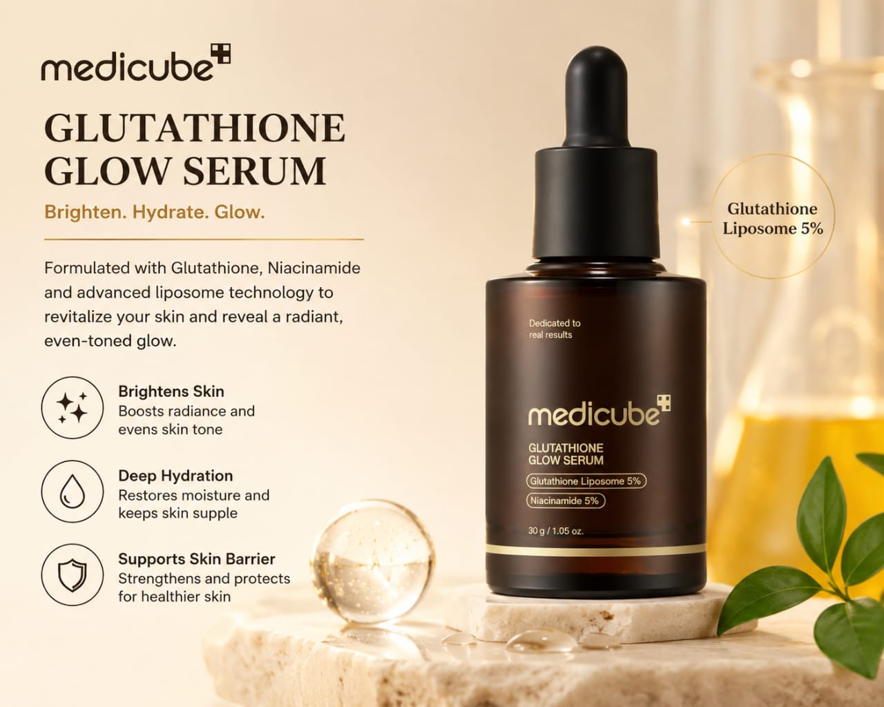 Medicube Glutathione Glow Serum – Brightening & Hydrating Face Serum