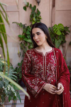 Style-FF 1102 Embroidered 3 pc Unstitched Lawn Dress
