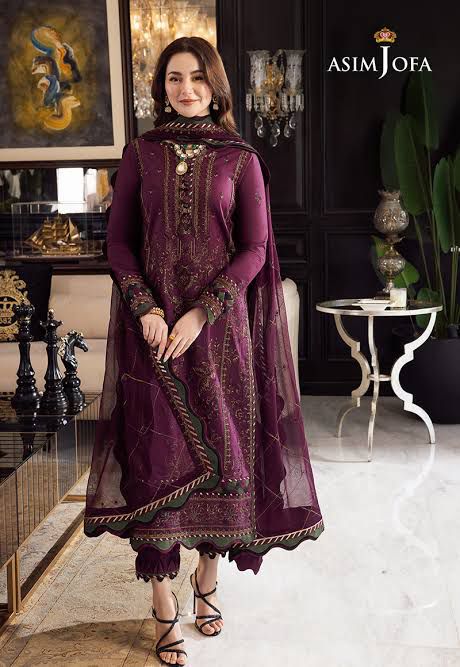 Style-FF 1104 Embroidered 3 pc Unstitched Lawn Dress