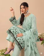 Style-FF 1117 Embroidered 3 pc Unstitched Lawn Dress