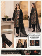 Style-FF 1119 Embroidered 3 pc Unstitched Lawn Dress