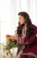 Style-FF 1120 Embroidered 3 pc Unstitched Lawn Dress