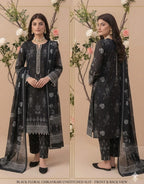 Style-FF 1114 Embroidered 3 pc Unstitched Lawn Dress