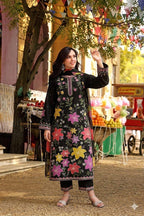 Style-NF 1301 Embroidered 3 pc Unstitched Lawn Dress