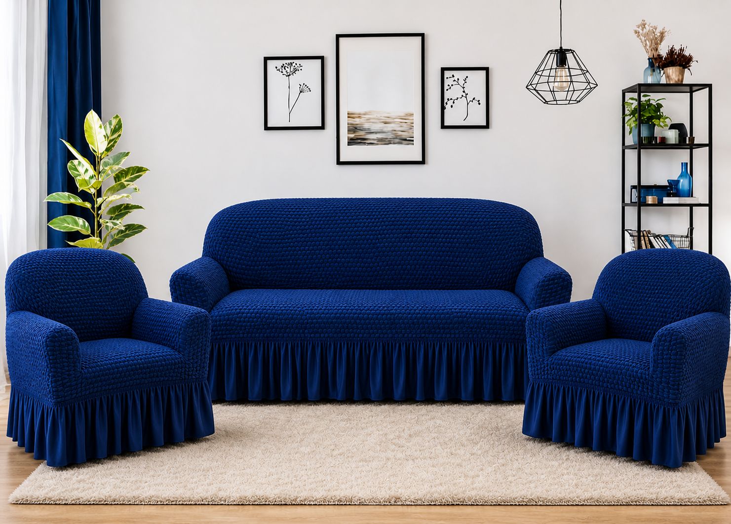 Bubble Turkish Style 5 SEATER Sofa Cover