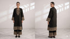 Style-NF 1308Black & Red Embroidered 2 pc Unstitched Lawn Dress