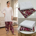 Style-FF 1130 Supper White Embroidered 2 pc Unstitched Lawn Dress