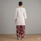 Style-FF 1130 Supper White Embroidered 2 pc Unstitched Lawn Dress
