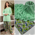 Style-FF 1131 Mint Green Embroidered 2 pc Unstitched Lawn Dress