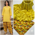 Style-FF 1132 Lemon Yellow Embroidered 2 pc Unstitched Lawn Dress