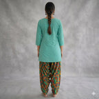 Style-FF 1133 Aqua Embroidered 2 pc Unstitched Lawn Dress