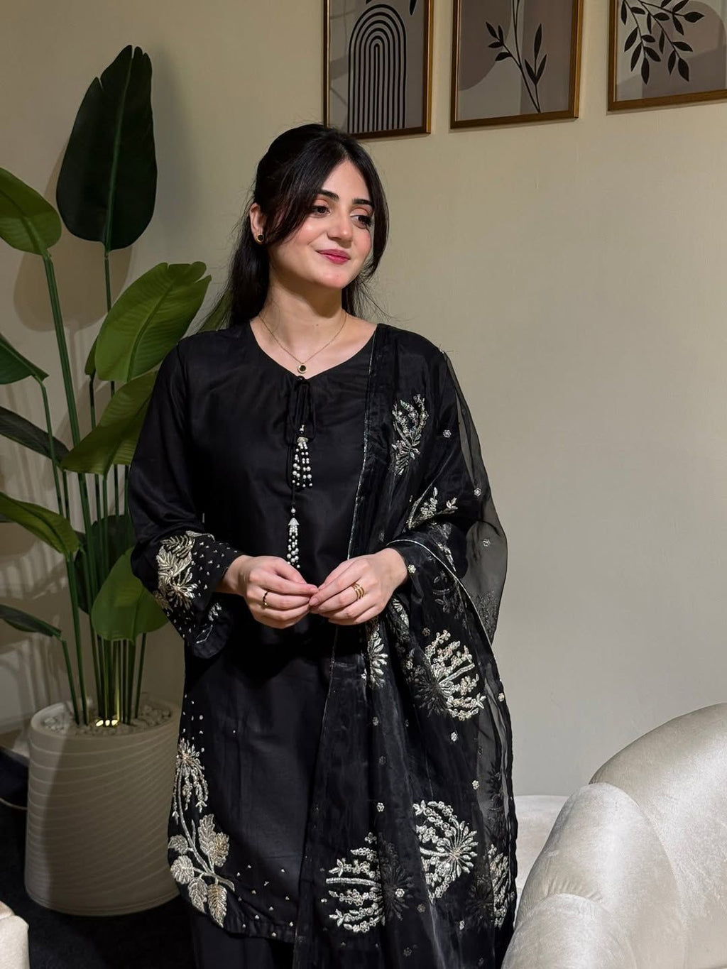 Style-NF 1310 Embroidered 3 pc Unstitched Lawn Dress