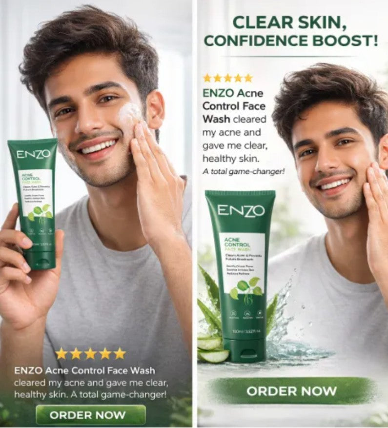 ENZO Acne Control Face Wash – Deep Cleansing & Acne Care (100ml)