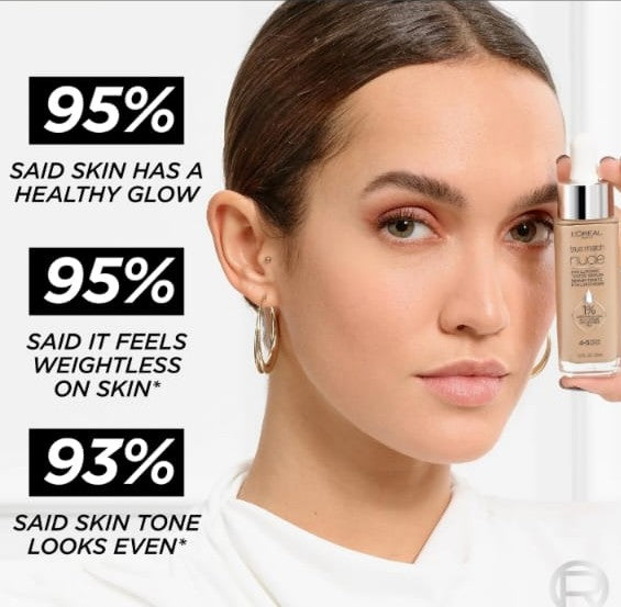 L’Oréal Paris True Match Nude Hyaluronic Tinted Serum Foundation – 1% Hyaluronic Acid | 1 fl. oz.