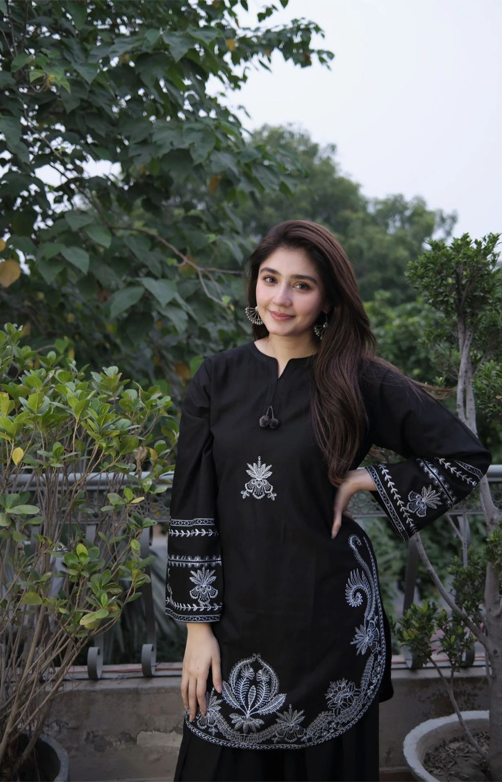 Style-BU 1204 Embroidered 2 pc Unstitched Lawn Dress