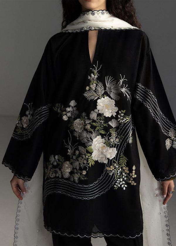 Style-FF 1101 Embroidered 3 pc Unstitched Lawn Dress