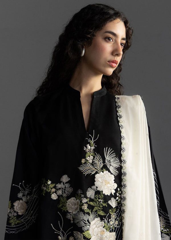 Style-FF 1101 Embroidered 3 pc Unstitched Lawn Dress