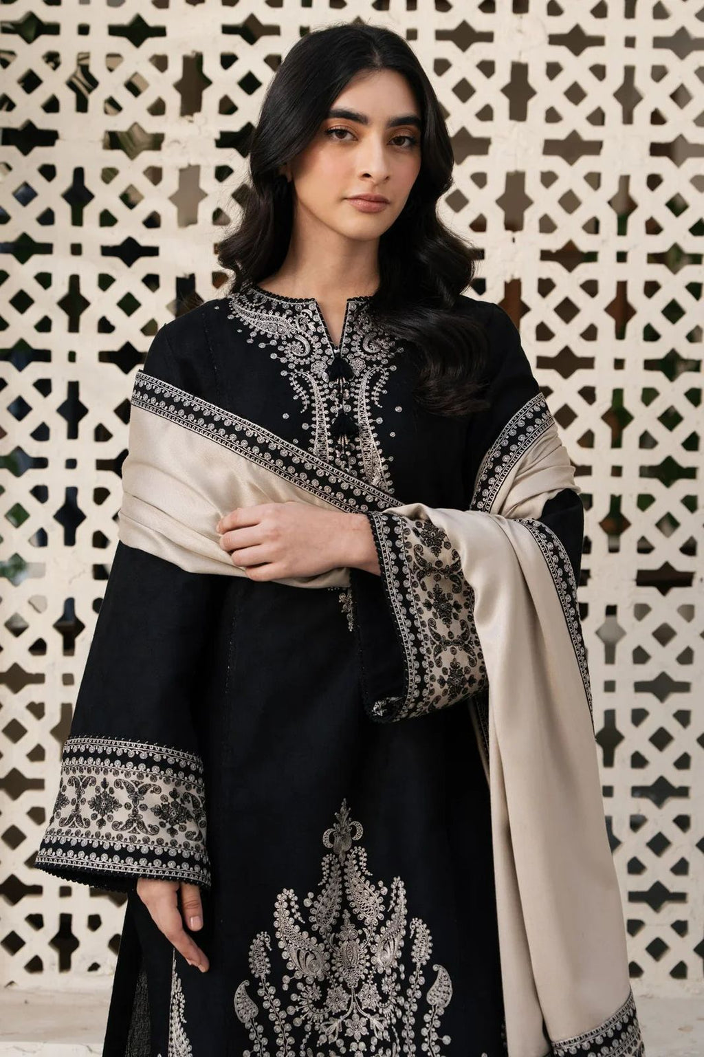 Style-FF 1103 Embroidered 3 pc Unstitched Lawn Dress