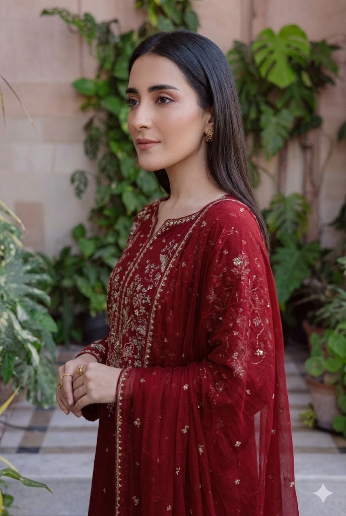 Style-FF 1102 Embroidered 3 pc Unstitched Lawn Dress