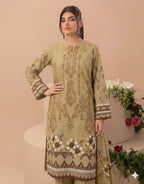 Style-FF 1118 Embroidered 3 pc Unstitched Lawn Dress