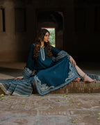Style-NF 1302 Embroidered 3 pc Unstitched Lawn Dress