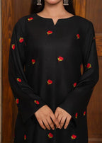Style-NF 1305 Jut Black Embroidered 2 pc Unstitched Lawn Dress