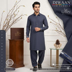 Space Gray Premium Unstitched SUMMER Wash'n Wear Fabric